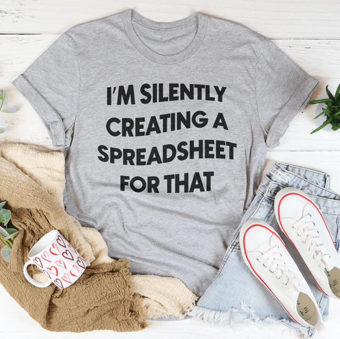 Je crée silencieusement un tableau pour ce T-shirt
