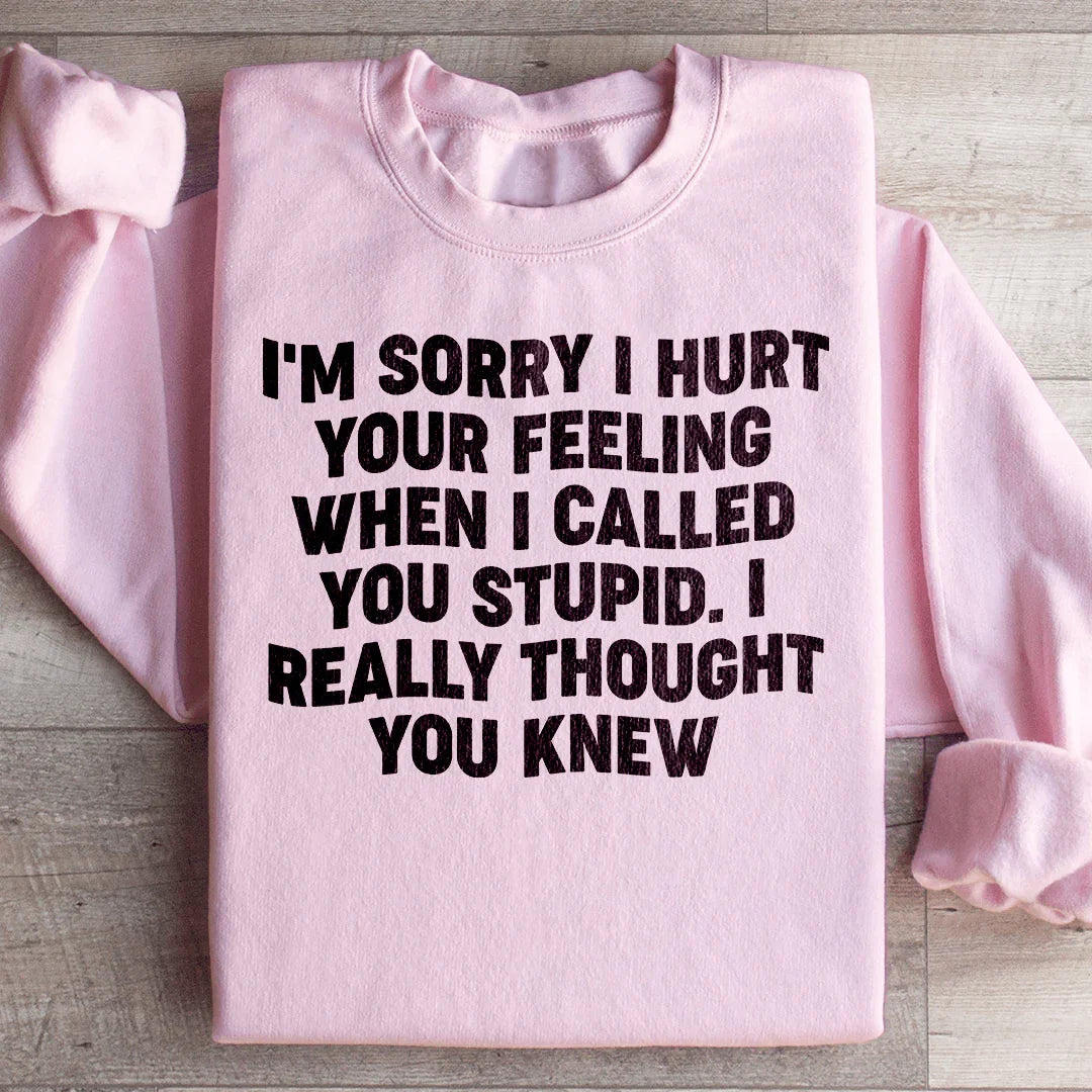 Sudadera "Lo siento por herir tus sentimientos"