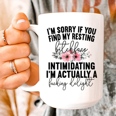 Resting Face Intimidating Ceramic Mug - 15 oz