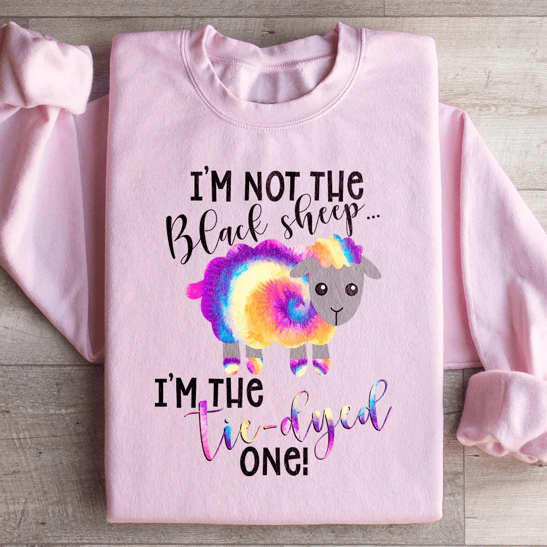 Je suis le sweat-shirt en tie-dye de mouton