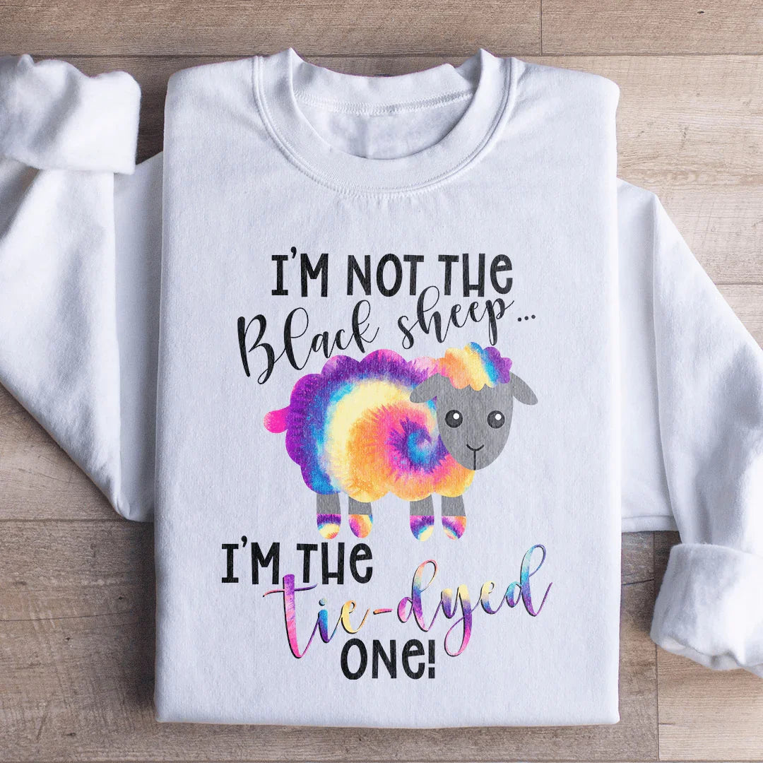 Je suis le sweat-shirt en tie-dye de mouton