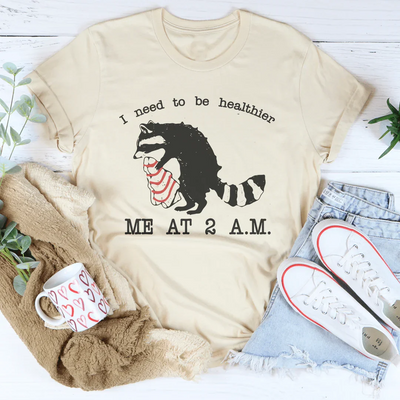 Necesito estar más saludable Yo a las 2 a. m. Camiseta navideña de Little Debbie