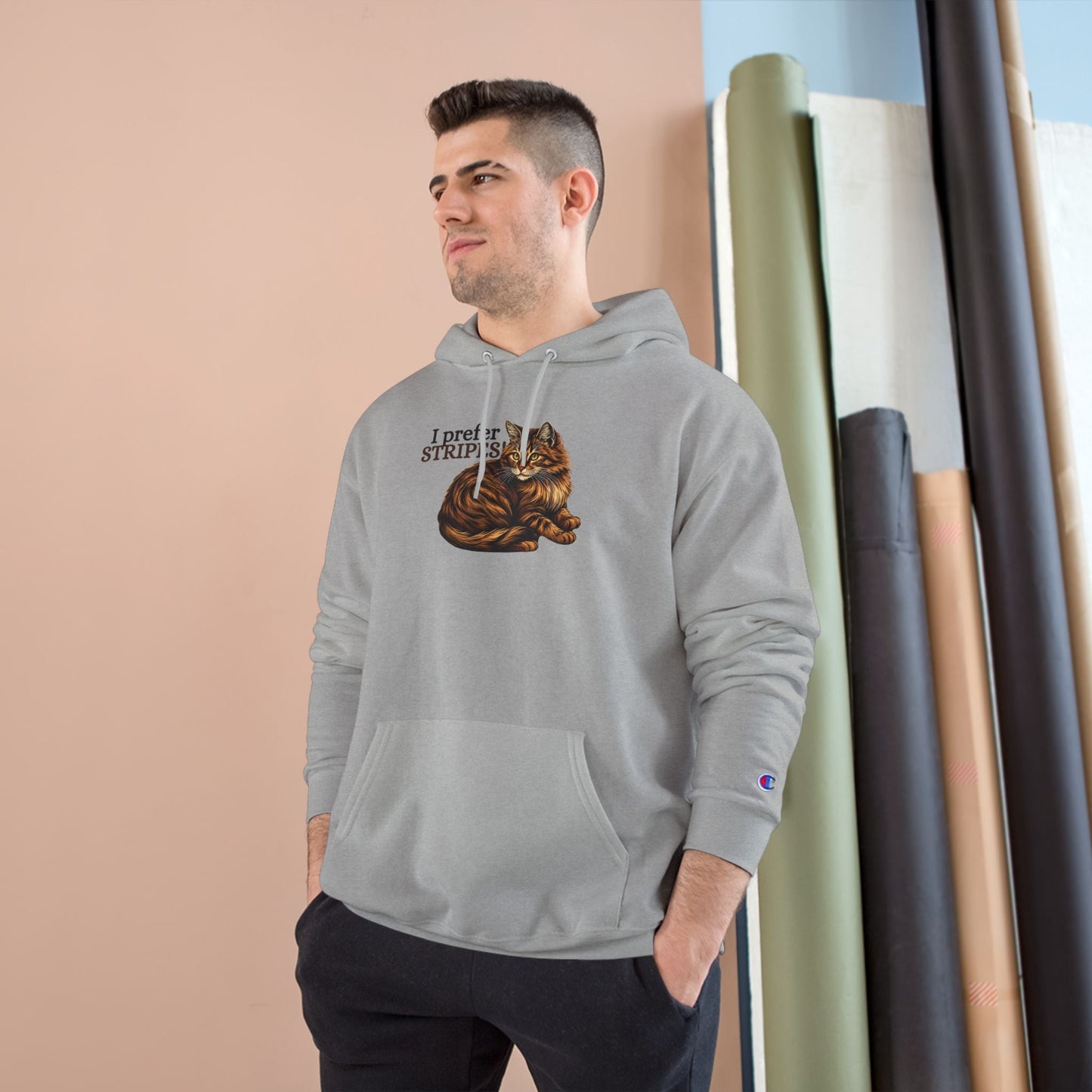 Sudadera para amantes de los gatos I Prefer Stripes