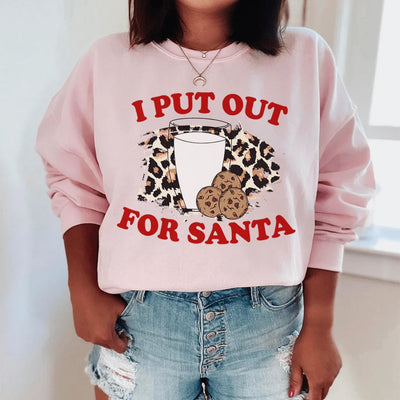 Sudadera con la frase "I Put Out For Santa"