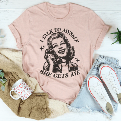 I Talk To Myself Tee - Embrace Your Inner Dialogue