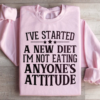 Empecé una nueva dieta. No como la sudadera con actitud de nadie.