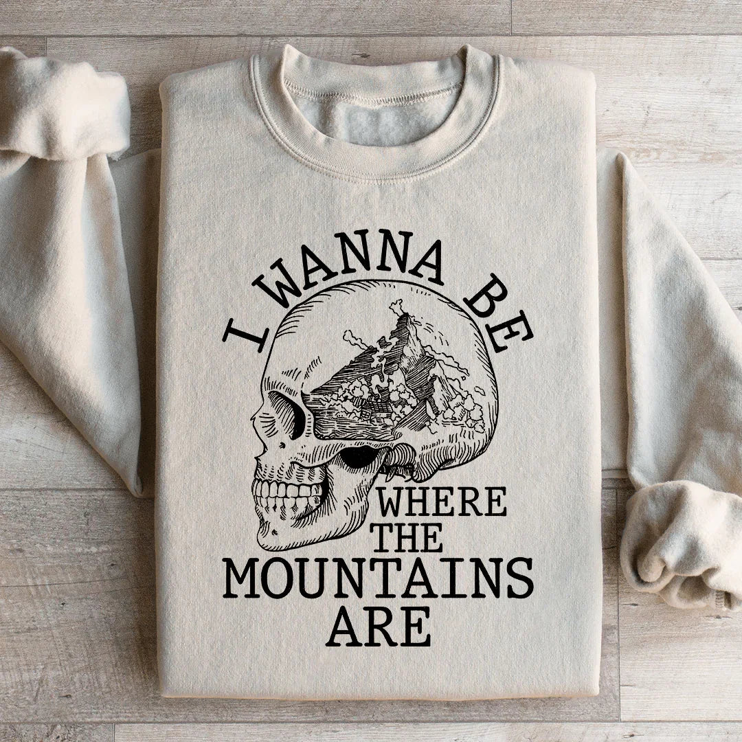 Sudadera Quiero estar donde están las montañas