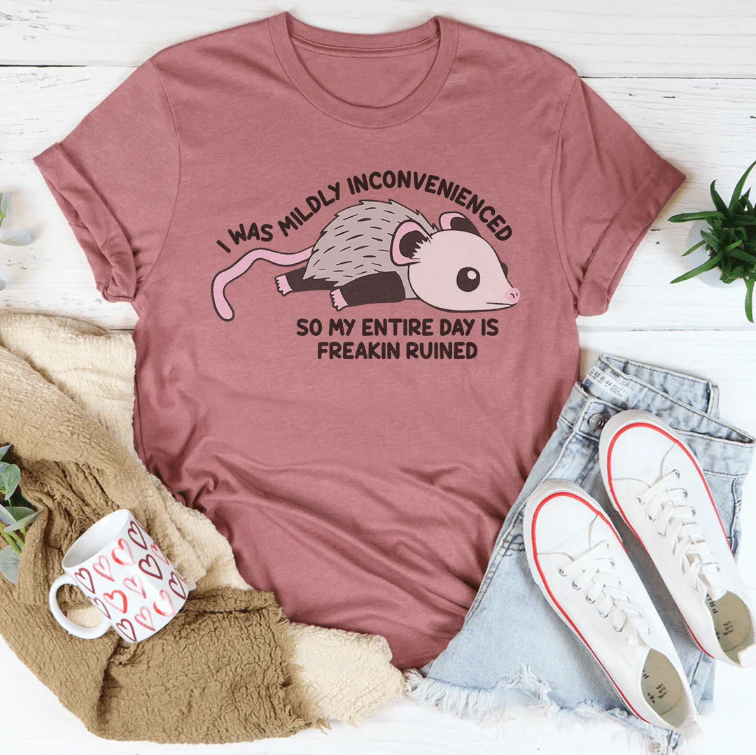 T-shirt "J'ai été légèrement dérangé"
