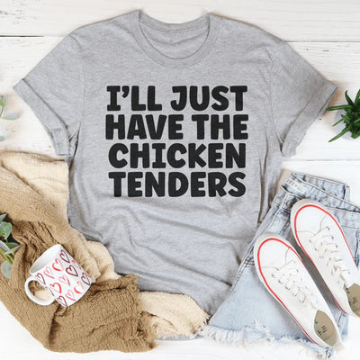 Solo tomaré la camiseta de tiras de pollo