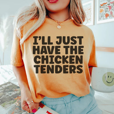 Solo tomaré la camiseta de tiras de pollo