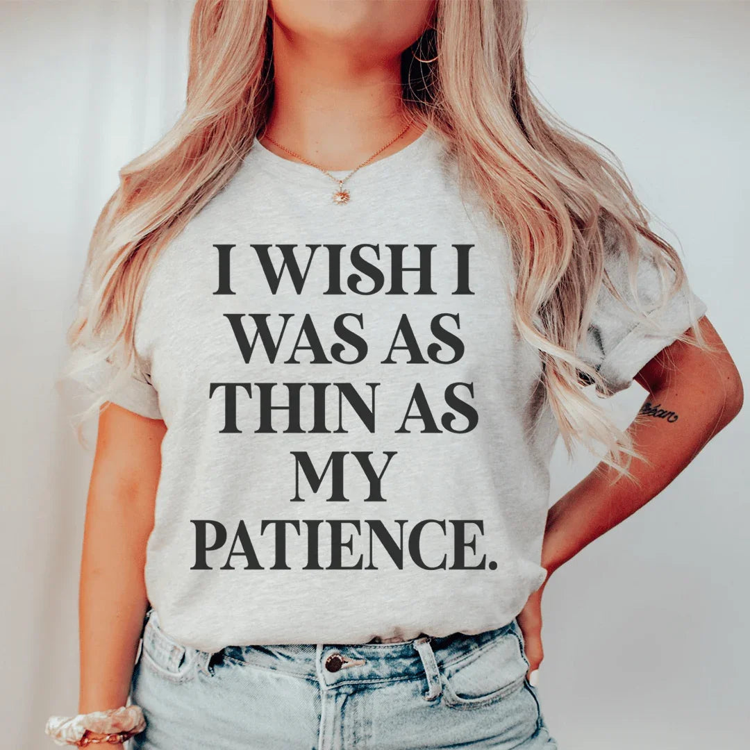 Patience Tee: A Witty Statement for Everyday Wear - Korvel