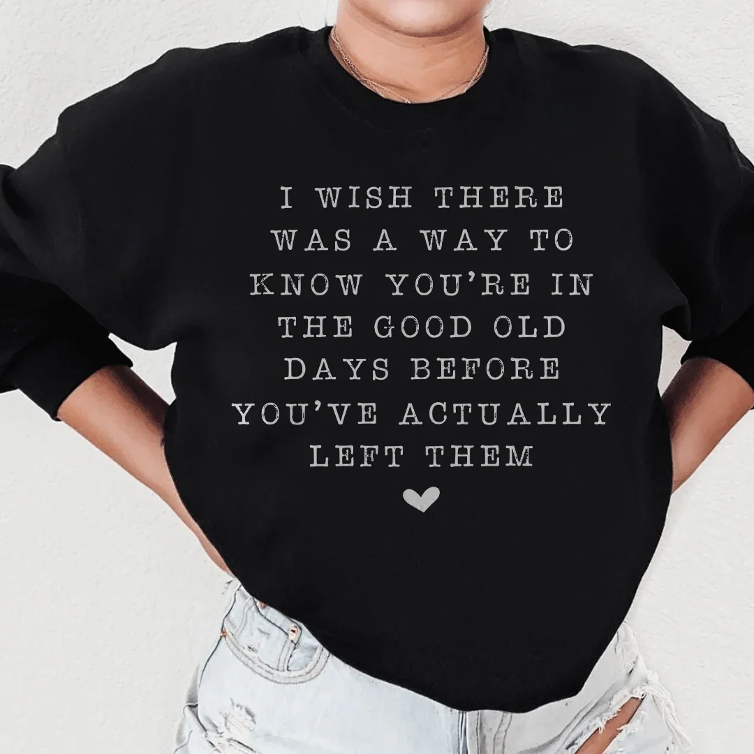 Sweatshirt des bons vieux jours