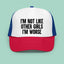 I Wonder If You Look Both Ways Trucker Hat