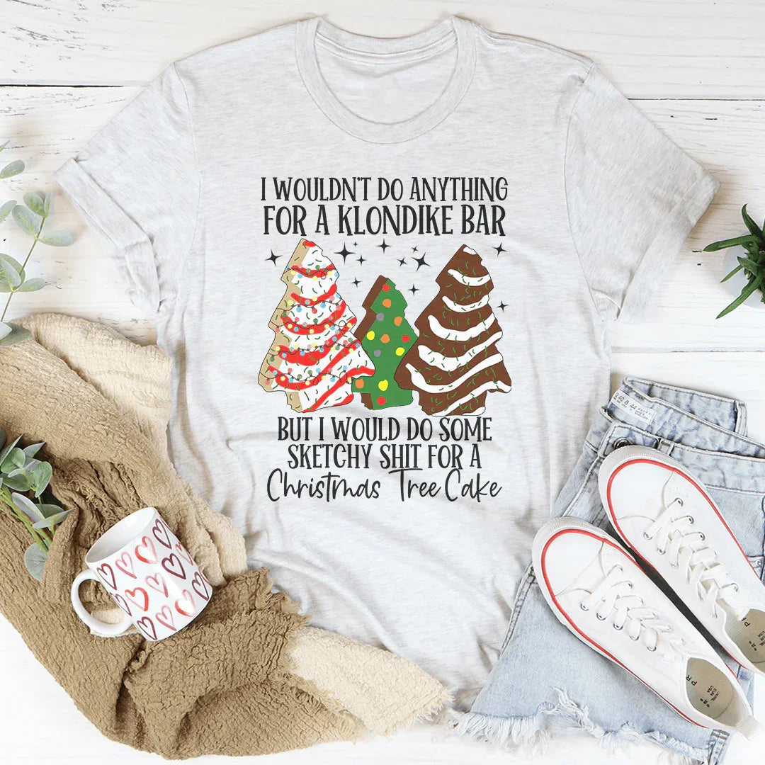 Christmas Tree Cake Tee - Fun & Comfortable
