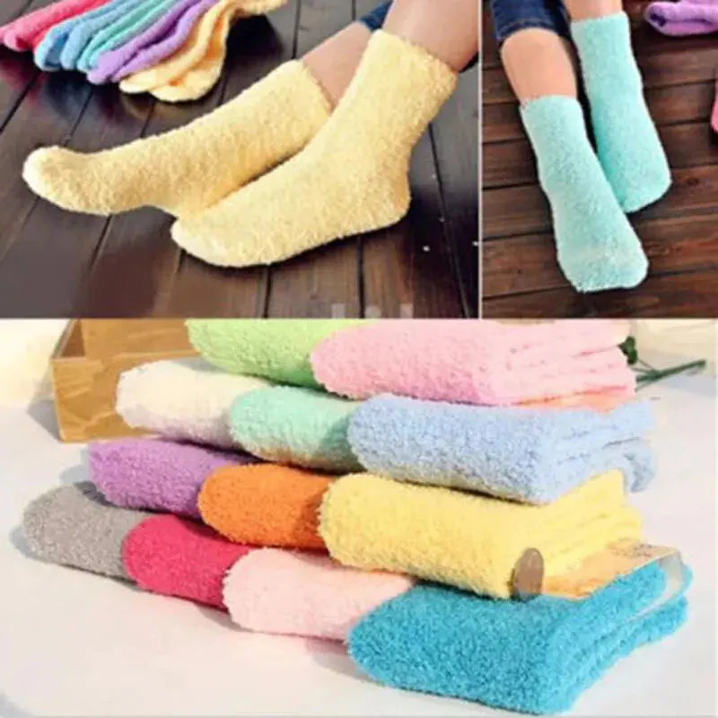 Women's Cozy Bed Socks in Pure Color