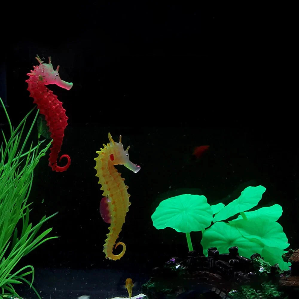 Décoration d'Aquarium Hippocampe Lumineux