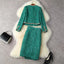 Ensemble de Robe en Tweed d'Hiver Runway