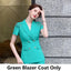 Elegant Green Women's Business Suit with Pants & Jacket