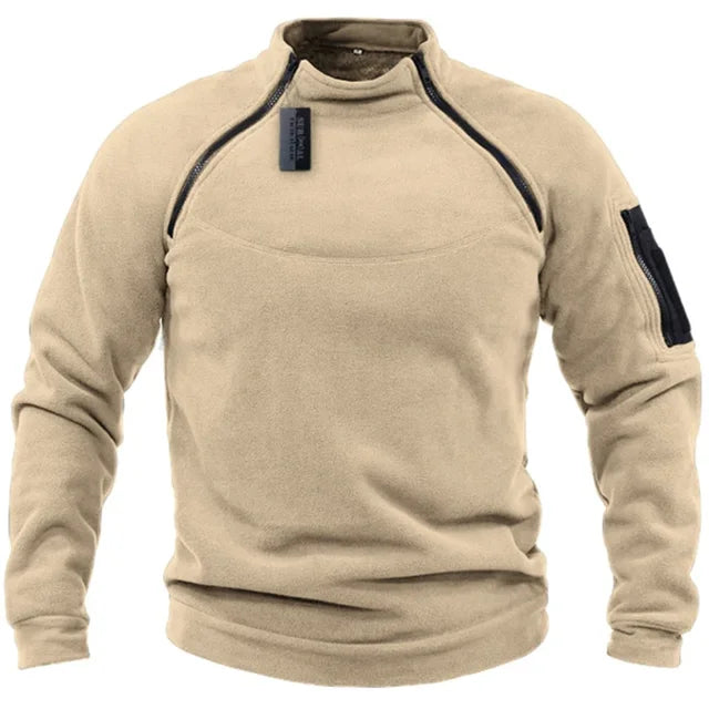 Men's Tactical Fleece Jacket for Outdoor Adventures