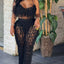 Ensemble de Pantalons Amples Transparent Chic