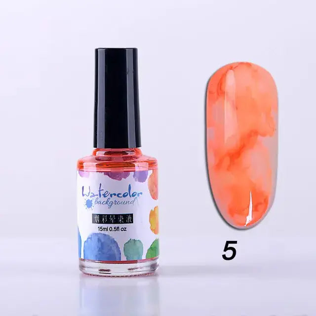 Encre à Ongles Aquarelle pour Designs Artistiques