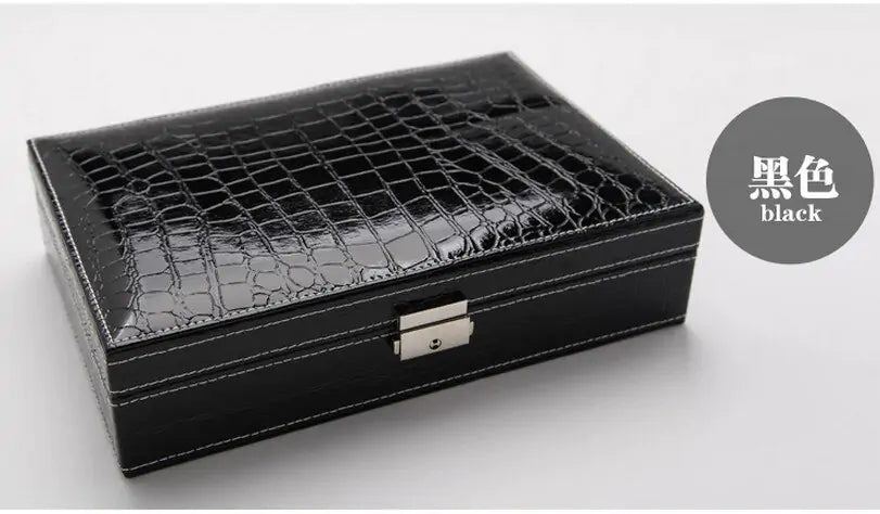 Elegant Cosmetic Leather Jewelry Box