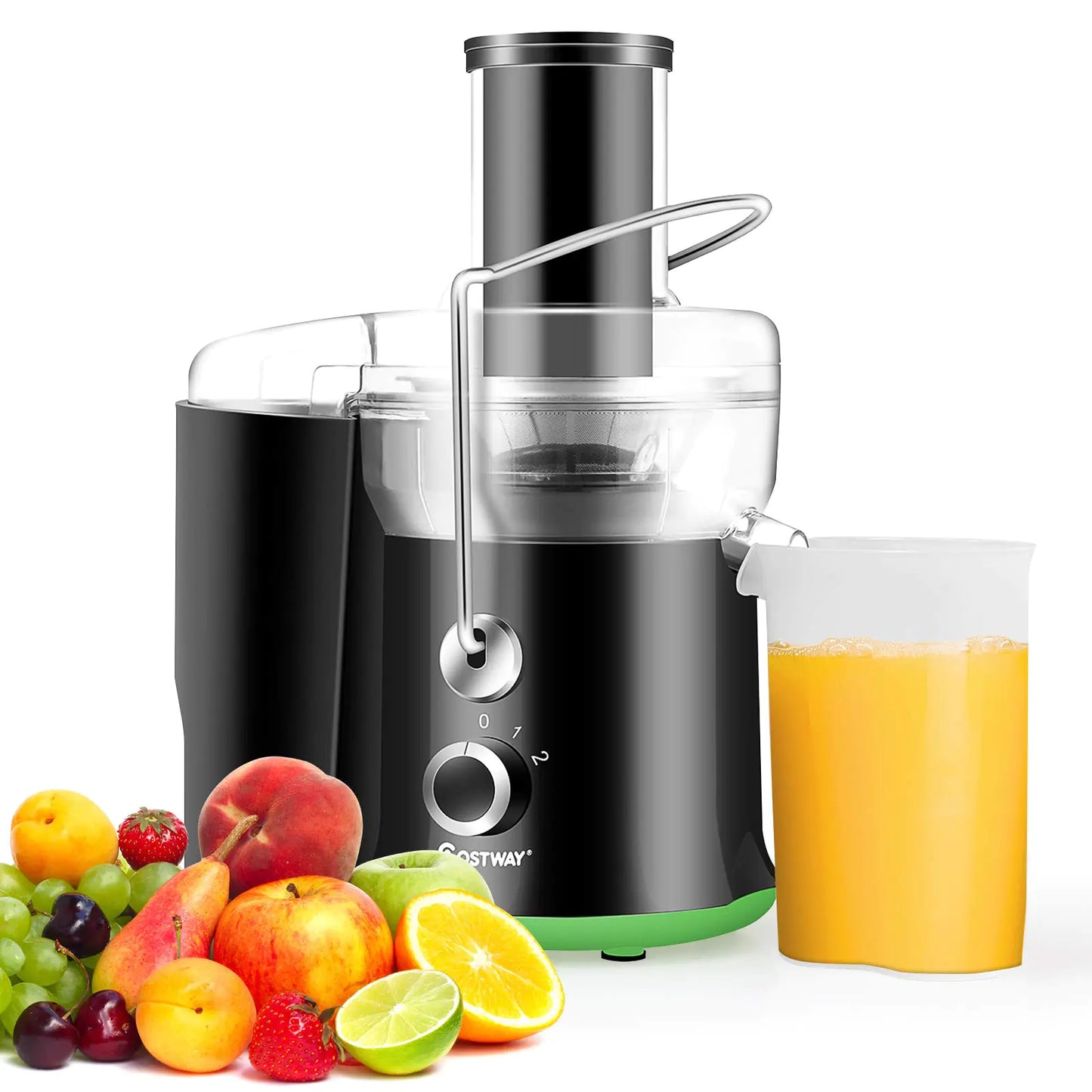 Centrifuge à jus COSTWAY avec ouverture large de 3 pouces