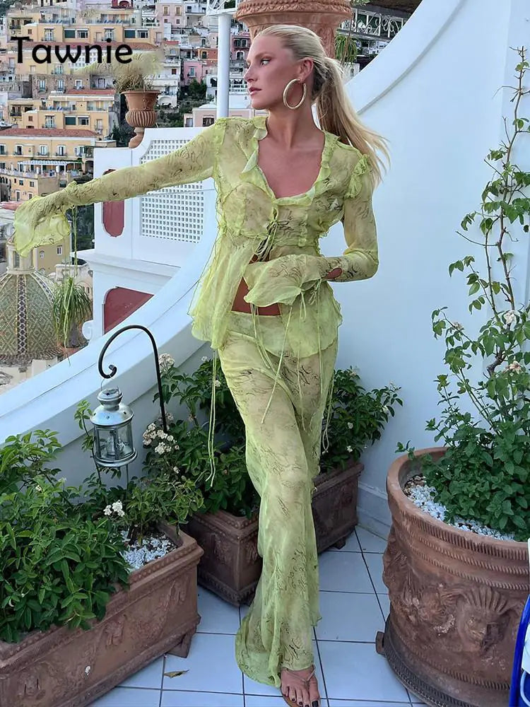 Conjuntos de Vestidos Transparentes Chic para una Elegancia Sin Esfuerzo
