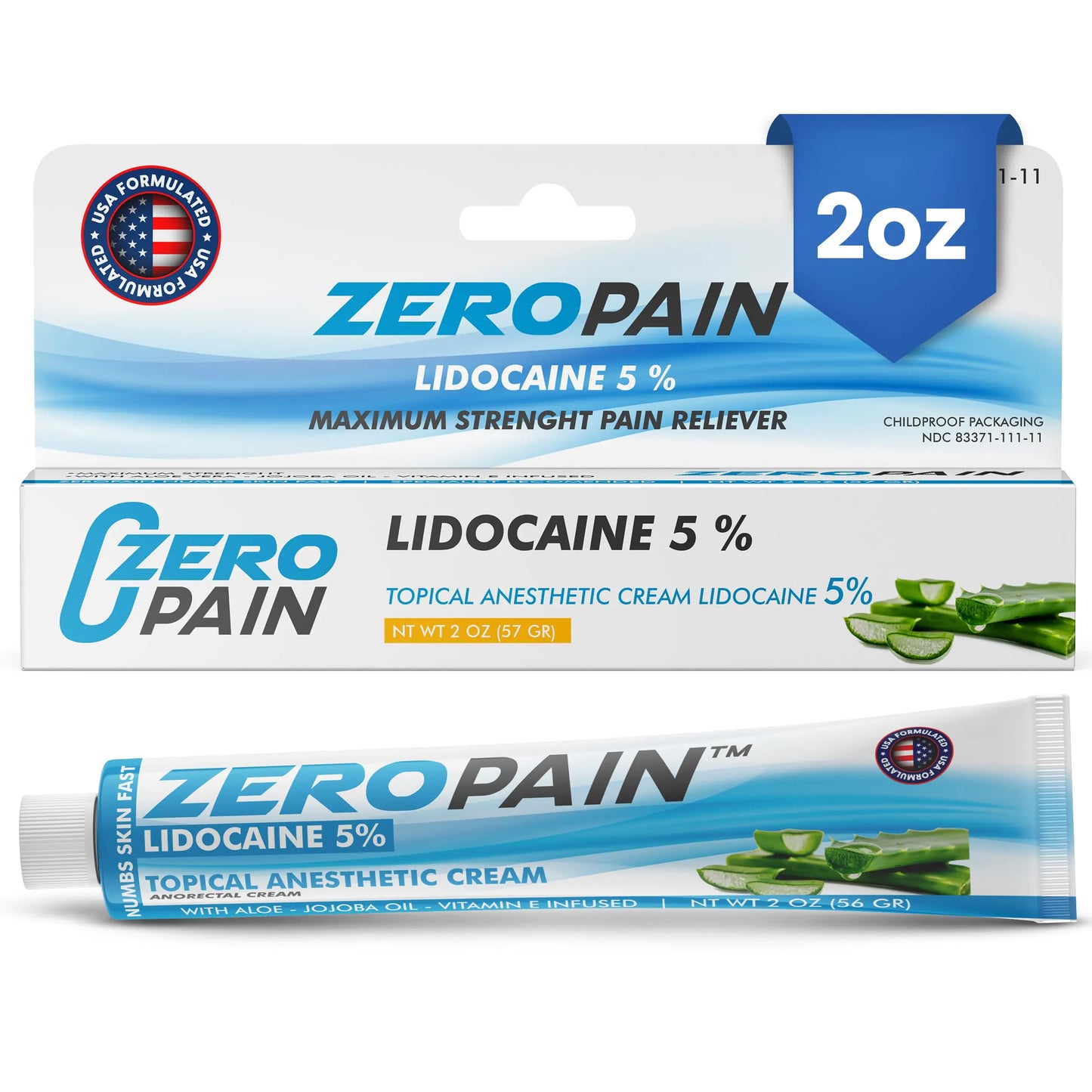 Crema Anestésica Premium para Tatuajes ZeroPain