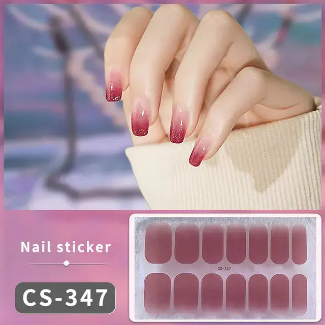 Premium DIY Gel Nail Stickers for Effortless Glam