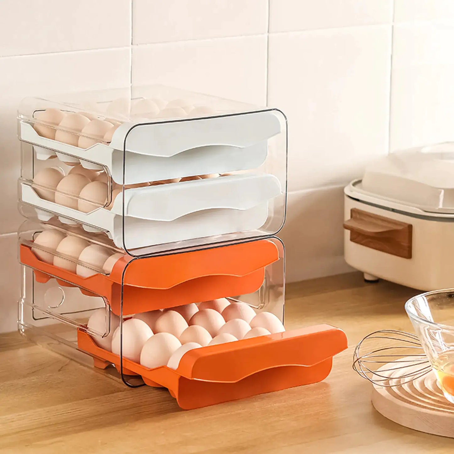 Organizador EggHarbor para un Almacenamiento de Huevos Sin Esfuerzo