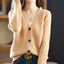 Korean V-Neck Button-Up Cardigan for Women