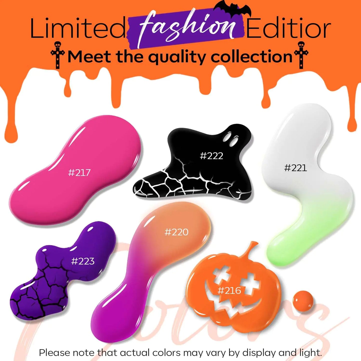 Ensemble de vernis à ongles Modelones Boo-tiful Nightmare pour Halloween