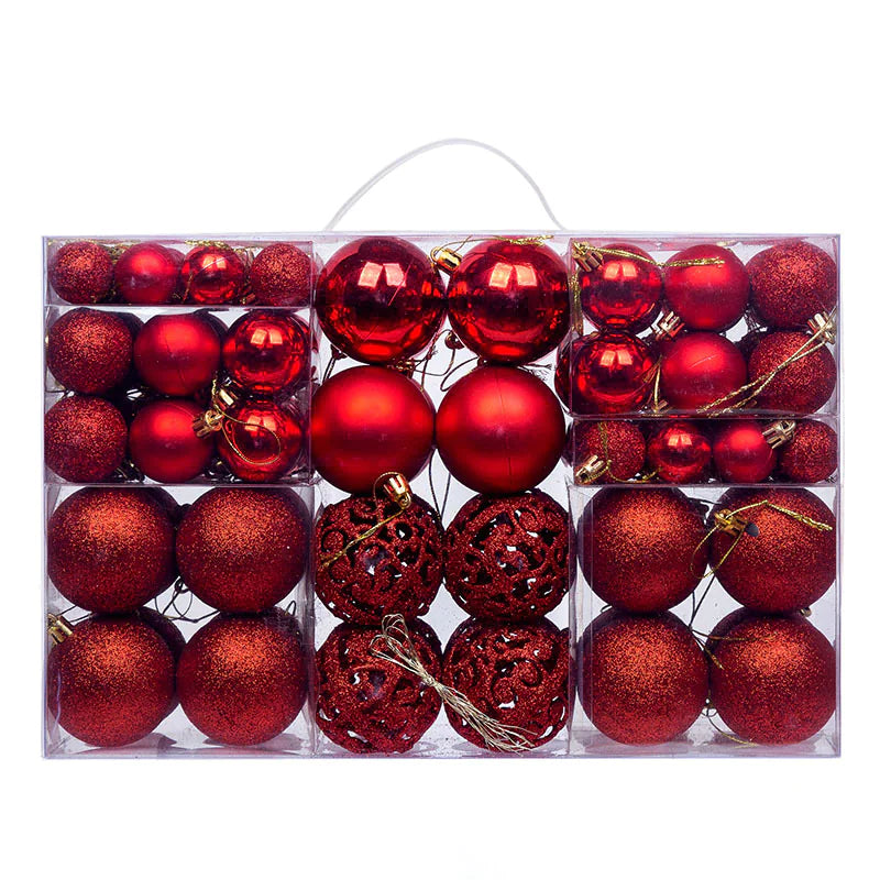 Decoraciones de Bolas de Navidad Premium - Set de 100 Piezas