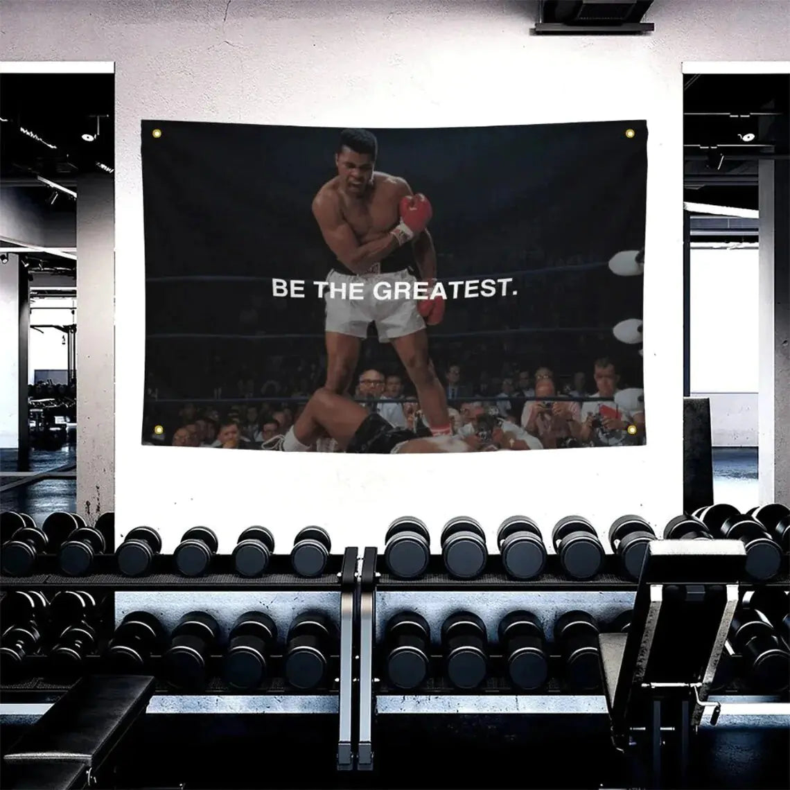 Muhammad Ali Motivational Gym Flag
