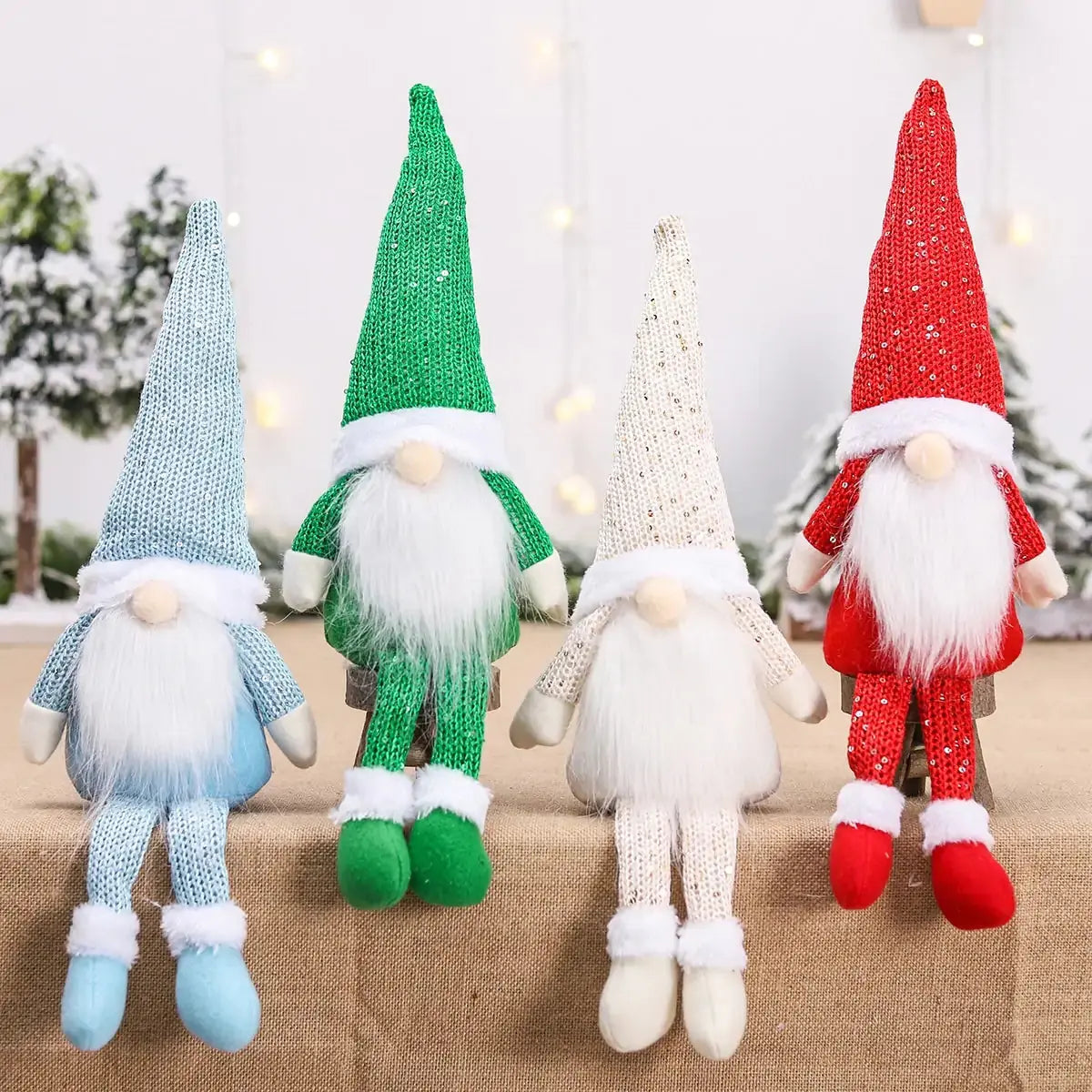 Muñeco de Navidad Gnomo Sin Rostro - Decoración Navideña Caprichosa