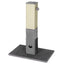 31-Inch Tall Cat Scratching Post with Sisal Rope and Plush Balls - Gray