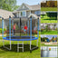 15 ft Outdoor Trampoline with Safety Net