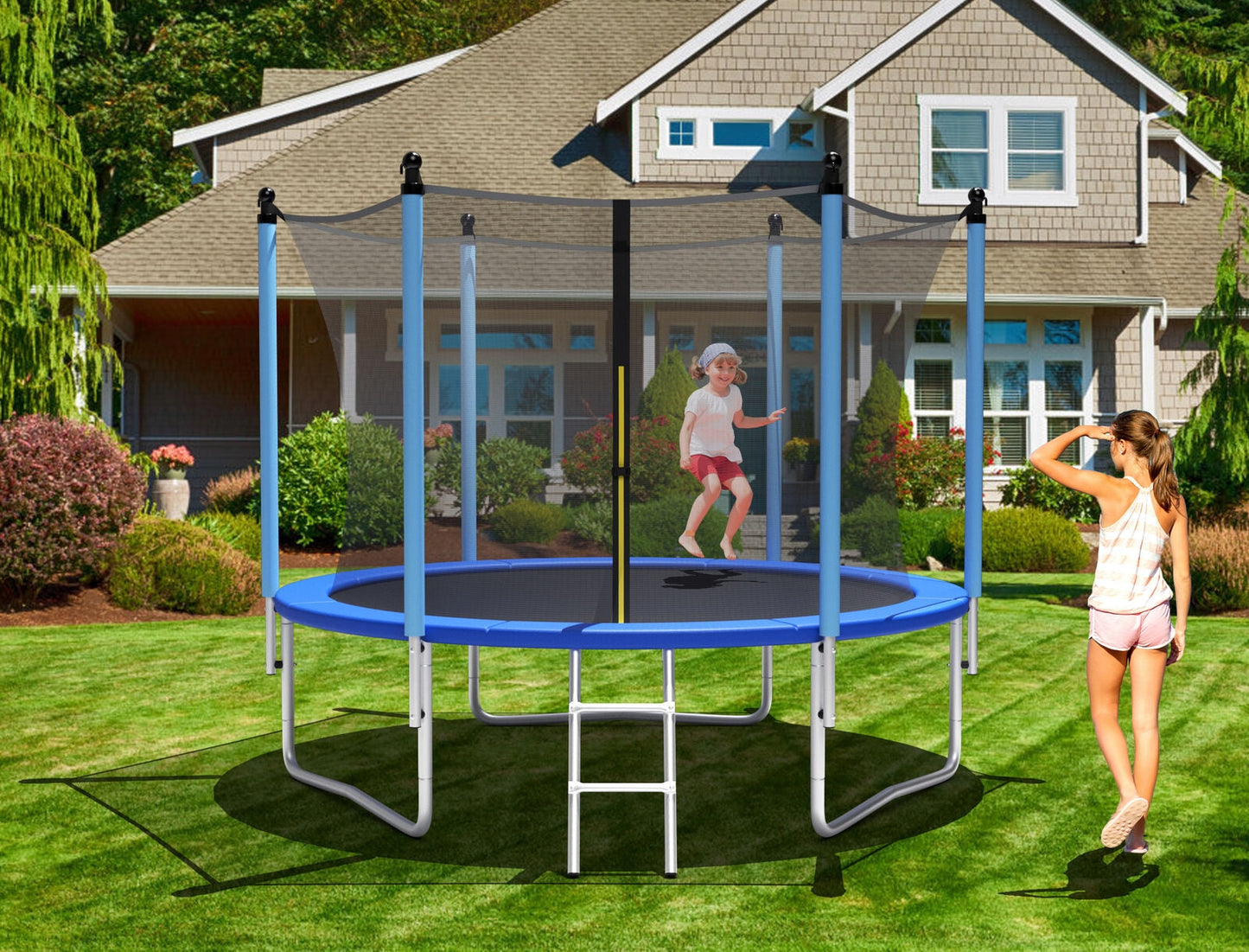15 ft Outdoor Trampoline with Safety Net