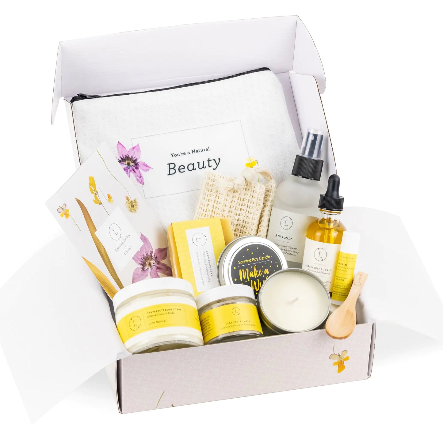 Coffret Cadeau de Bain et de Corps Naturel - 9 Produits Premium