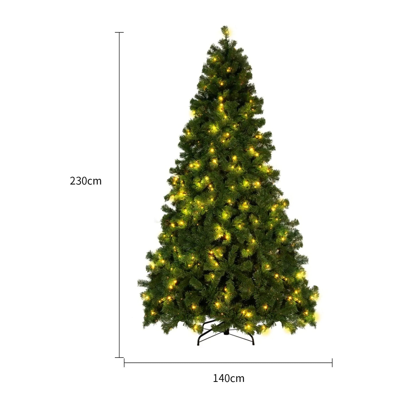 Elegant PVC Snow-Capped Christmas Tree for Holiday Decor