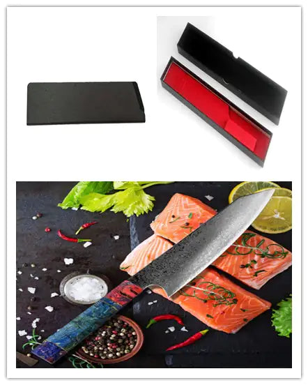 Couteau de Chef en Acier Damas Premium