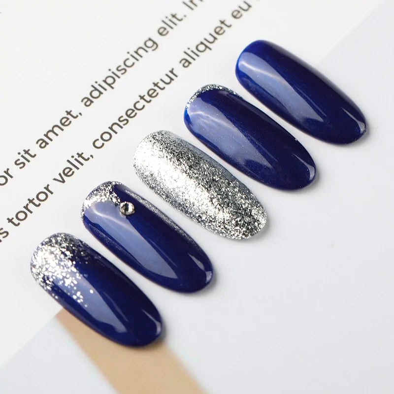 Ensemble de vernis à ongles en gel hybrides - Collection pailletée