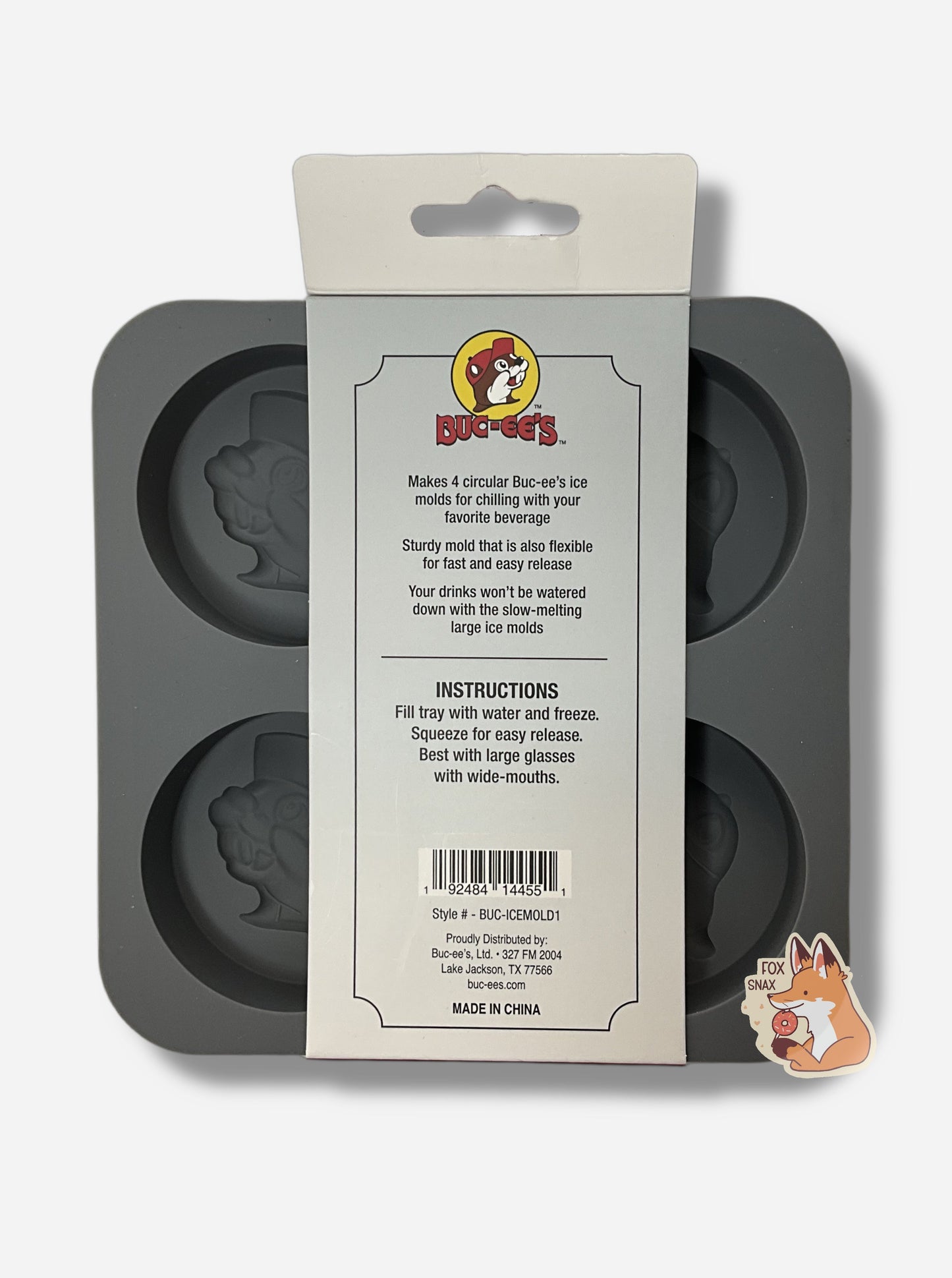 Moule à glace Buc-ee's pour des cubes de glace parfaitement formés