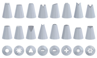 Ateco 828 Open Star Piping Tip for Elegant Cake Decorating