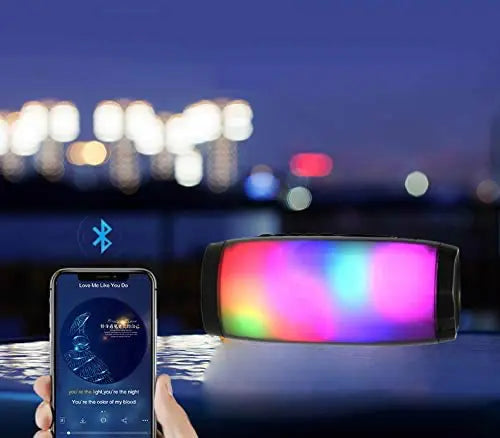 Haut-parleurs Bluetooth LED arc-en-ciel vibrants