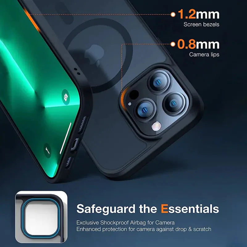 Funda de carga inalámbrica magnética de lujo para iPhone