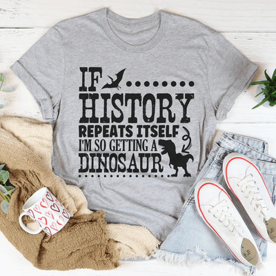 Si la historia se repite, me compraré una camiseta de dinosaurio