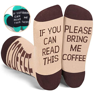 IF YOU CAN READ THIS Socks European And American Mid Tube Socks Letter Casual Winter Socks - Korvel
