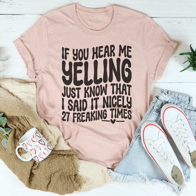 Si me oyes gritar, solo sabe que camiseta
